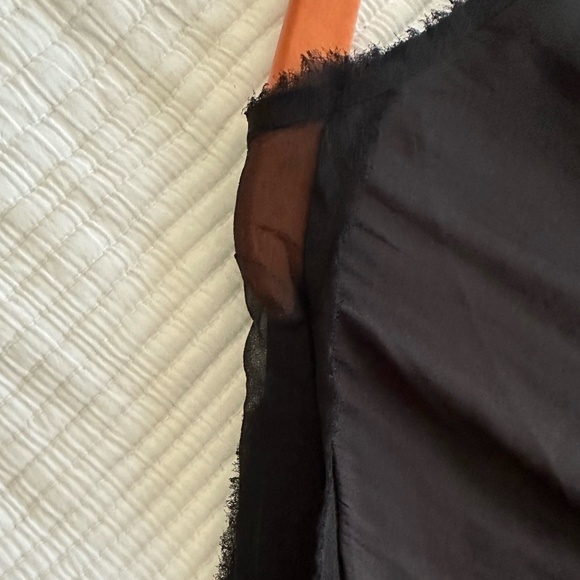 Ramy Brook Drop-Waist Dress with Sheer Sleeve Inserts - Size S - Picture 6 of 11